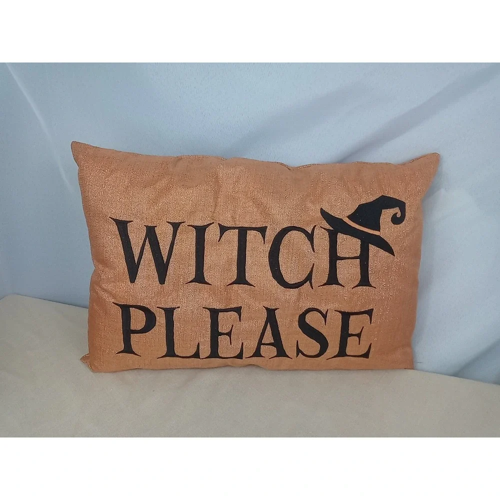 Stratford Home Halloween Pillow Witch Please Decorative Witch Hat Throw‎ Pillow